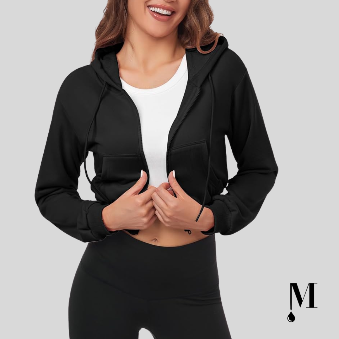 2 هودی کراپ مشکی