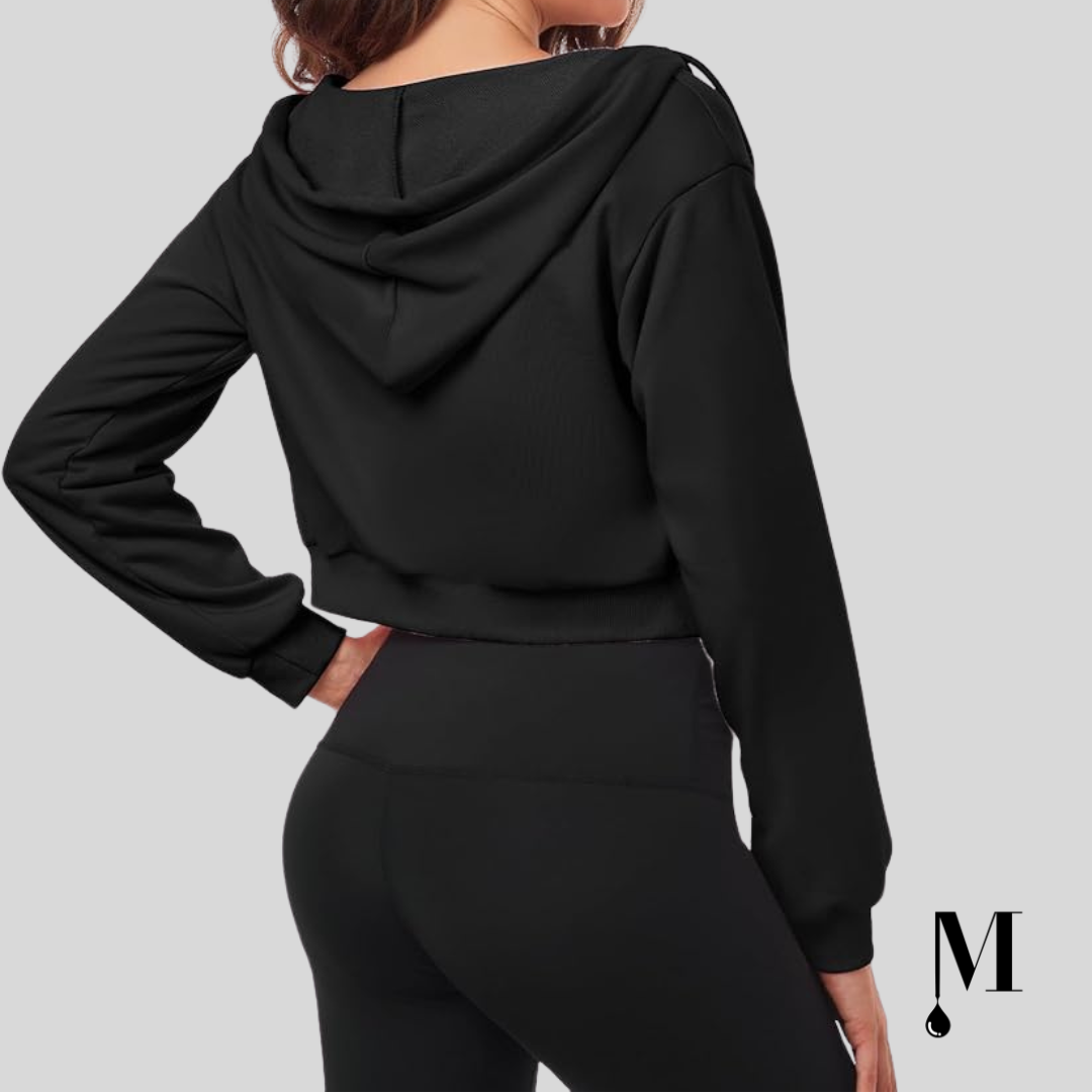 3 هودی کراپ مشکی