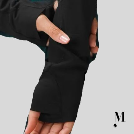 نیم تنه آستین بلند زنانه مشکی