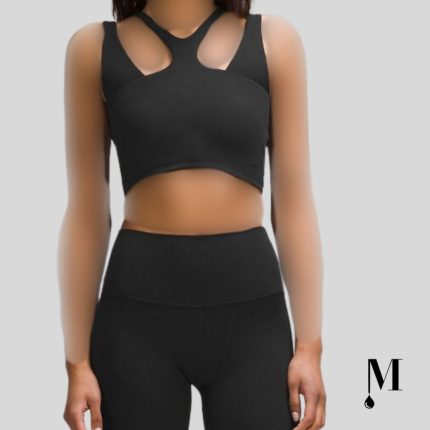 نیم تنه ورزشی مشکی زنانه