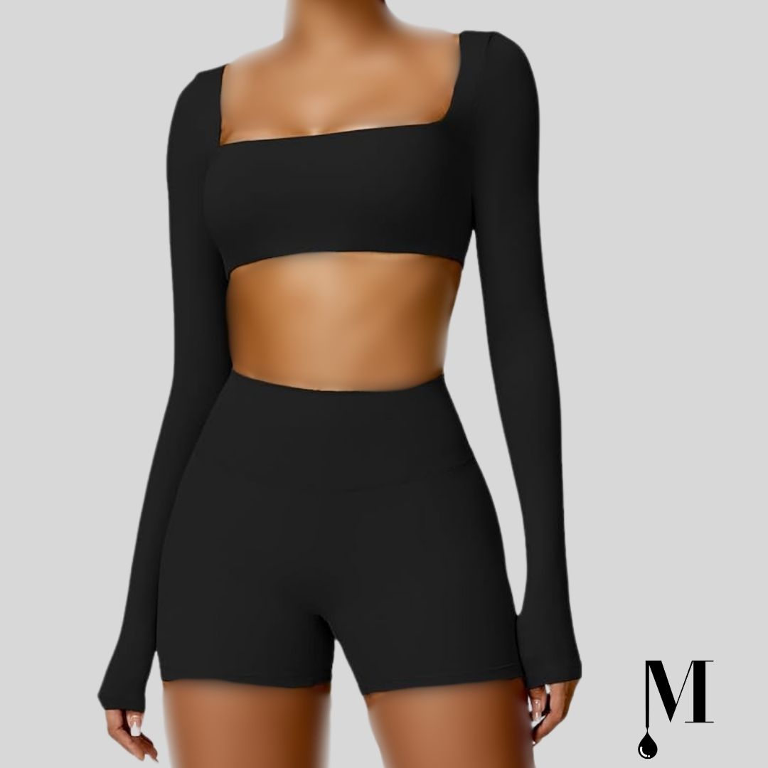 ست ورزشی مشکی زنانه ست ورزشی مشکی زنانه