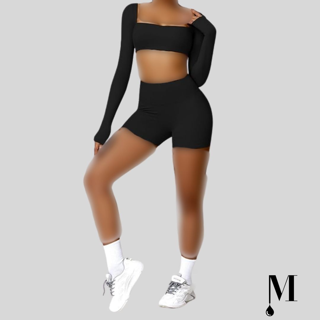 ست ورزشی مشکی زنانه ست ورزشی مشکی زنانه