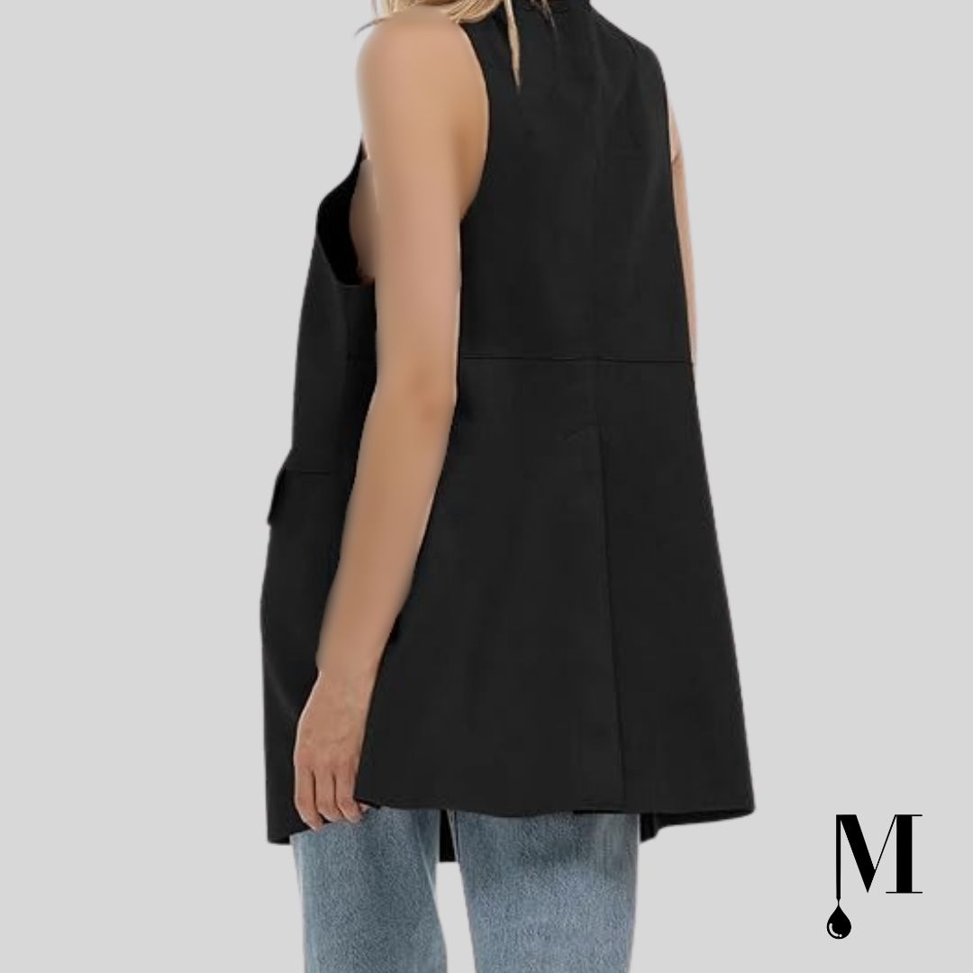 جلیقه وینتج مشکی زنانه جلیقه وینتج مشکی زنانه