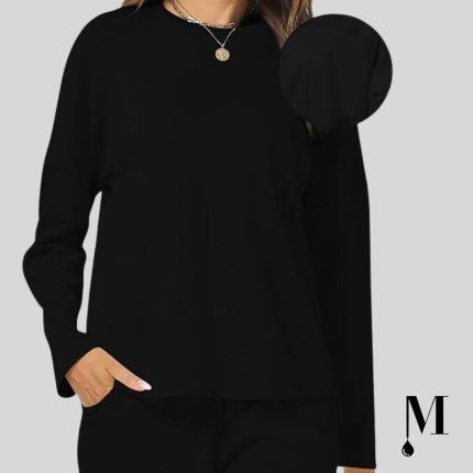 ست دو تکه مشکی زنانه