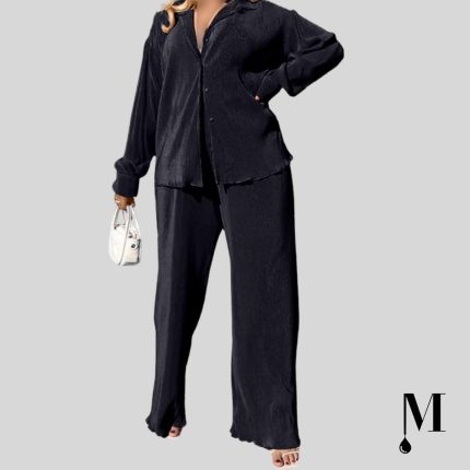 ست شومیز و شلوار مشکی