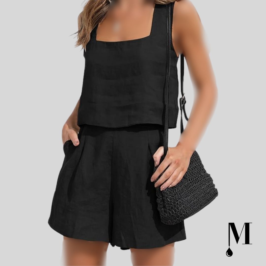 ست دو تکه مشکی تابستانی ست دو تکه مشکی تابستانی