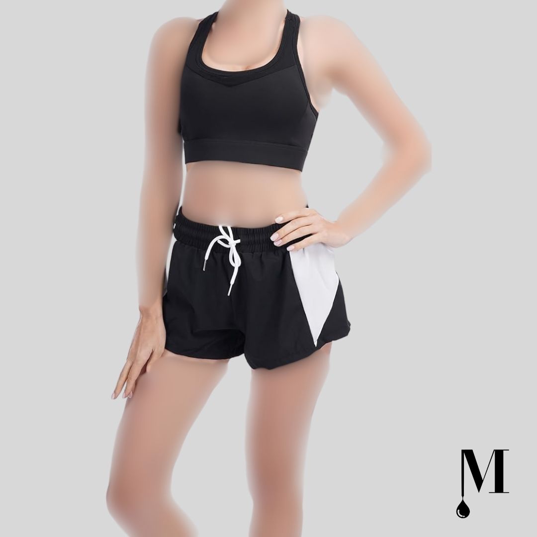 ست پنج تکه ورزشی مشکی زنانه ست پنج تکه ورزشی مشکی زنانه