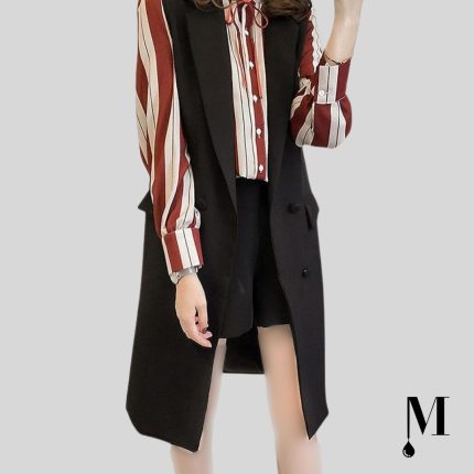 جلیقه بلیزر مشکی زنانه